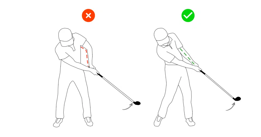 Chicken Wing Followthrough In Golf