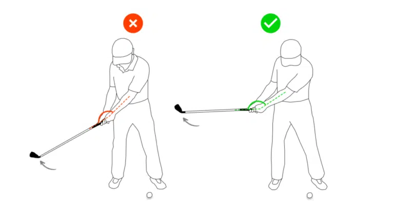 Lack of Wrist Hinge In Golf Backswing