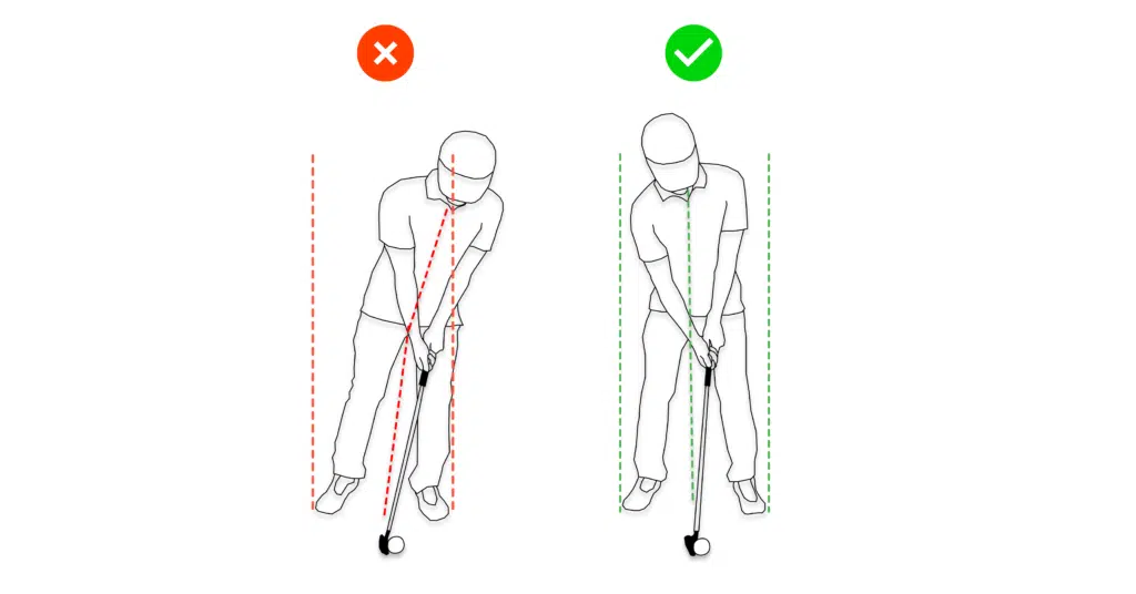 Leaning Towards The Target In Golf
