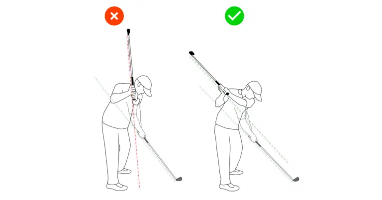 Steep Backswing | Shaft Too Upright In Golf Backswing