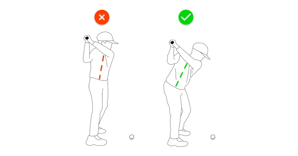 Loss Of Spine Angle In Backswing